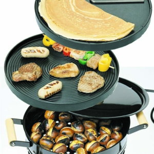 Stöckli Maroni-Ofen + Grill-Crêpeplatte