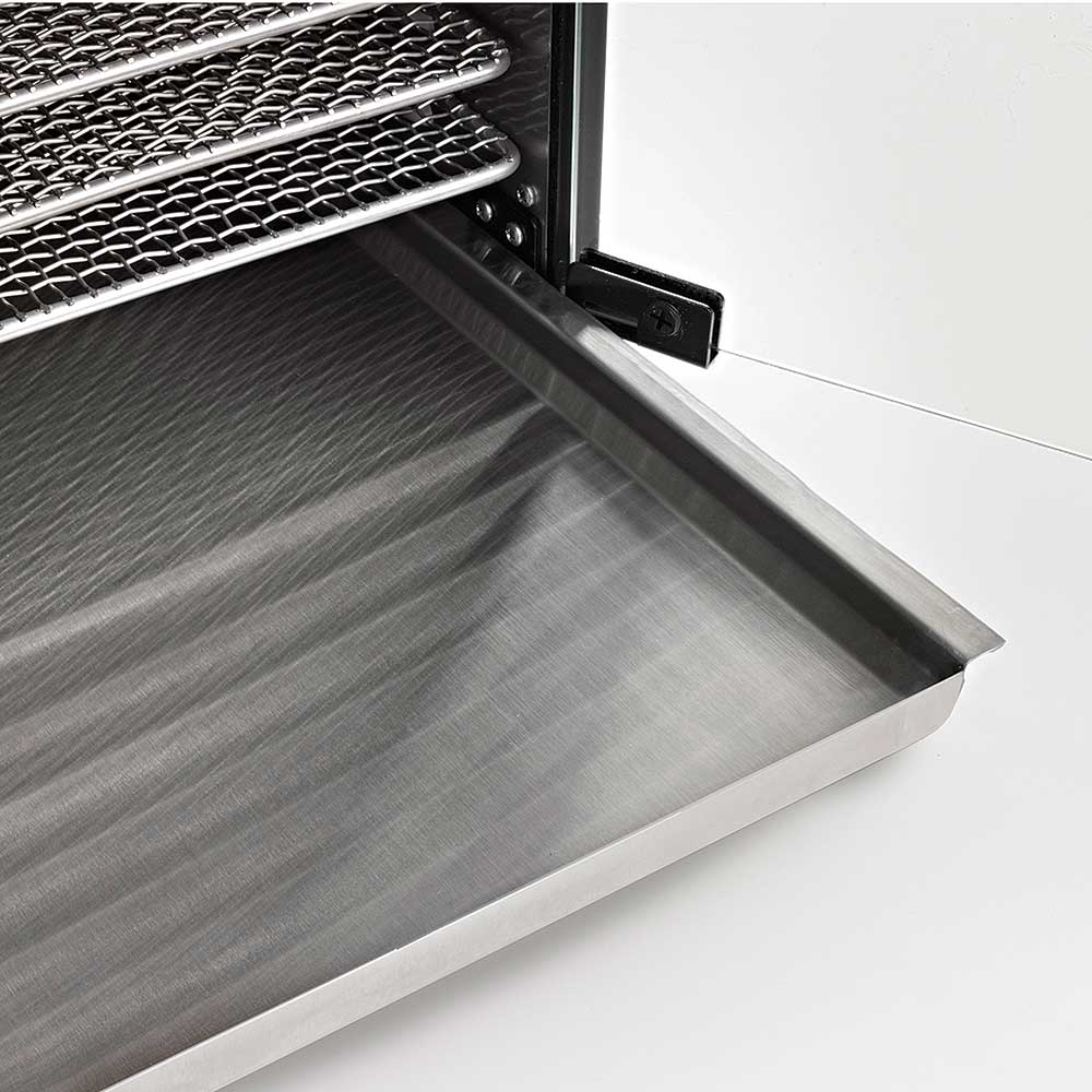 Excalibur-EXC10EL_bottom-tray_close-up Excalibur Dörrgerät mit 10 Einschübe, Digitaler Timer, Edelstahl