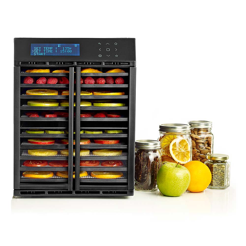 Excalibur--RES10-straight-propped-rt Excalibur Dörrgerät RES10 10 Etagen, Digital, 99 Stunden Timer, Klare Tür