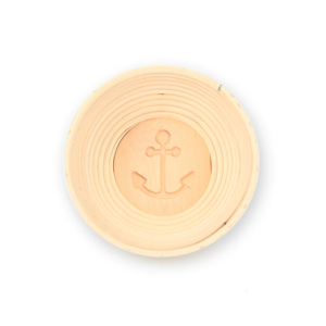 Gärkorb mit Motiv Anker rund  0,75 kg