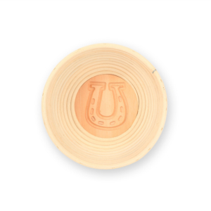 Gärkorb mit Motiv Hufeisen rund 0,75 kg