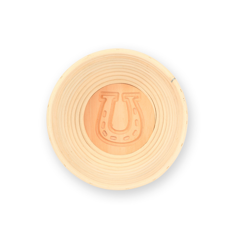 Peddigrohrkorb Hufeisen rund 075kg