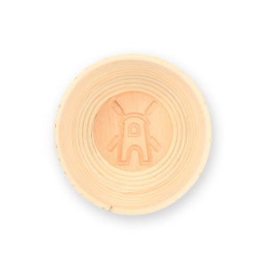 Gärkorb mit Motiv Mühle rund 0,75 kg