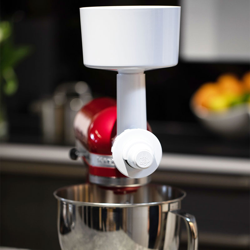 Stahlmahl-Vorsatz für KitchenAid Küchenmaschine