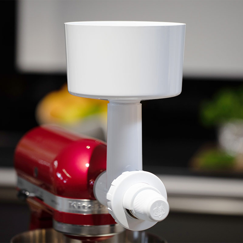 Stahlmahl-Vorsatz für KitchenAid Küchenmaschine