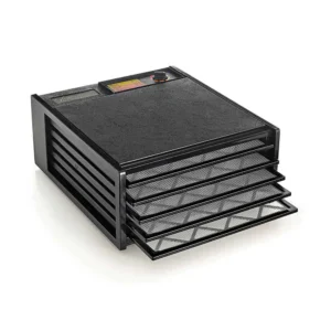 Excalibur Dörrgerät 5 Einschübe, Analog, ohne Timer, schwarze Tür, 4500220F
