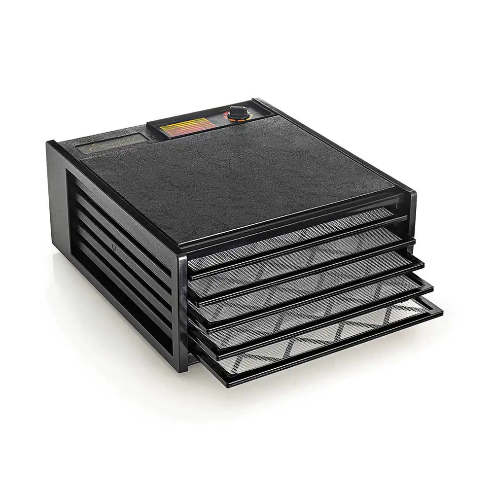 Excalibur Dörrgerät 5 Einschübe, Analog, ohne Timer, schwarze Tür, 4500220F